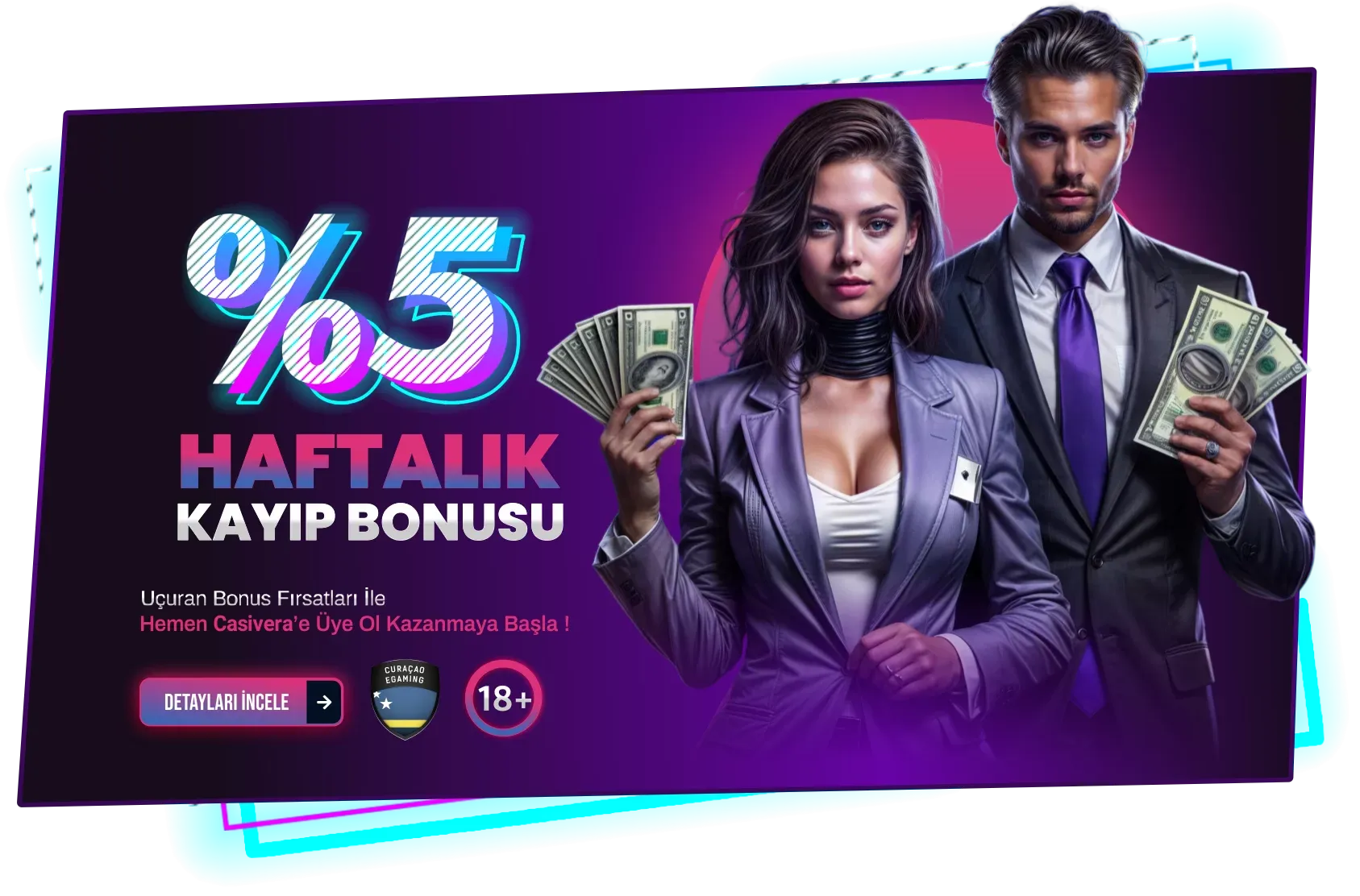 %5 Haftalık Kayıp Bonusu