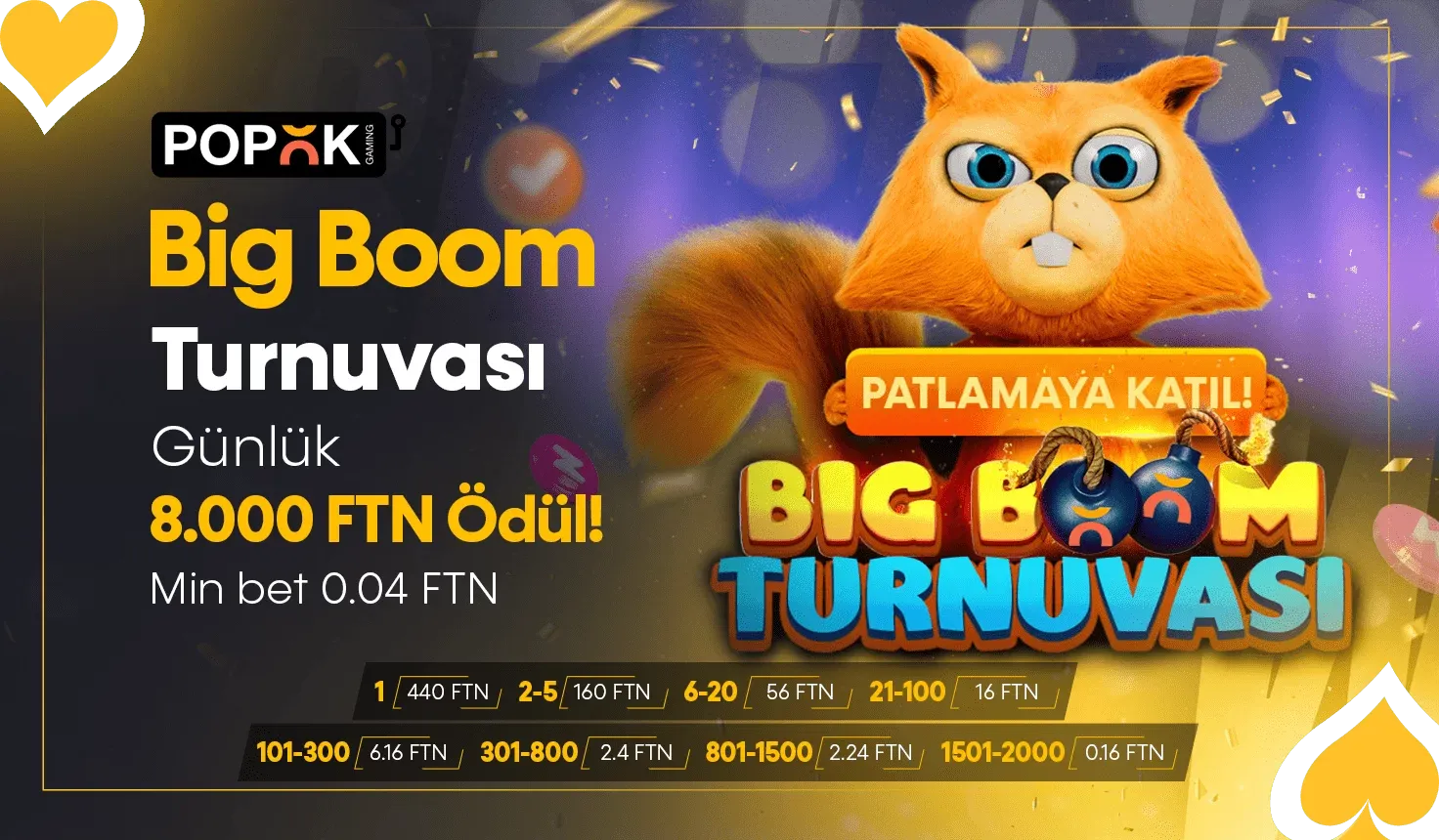 Popok Big Boom Turnuvası
