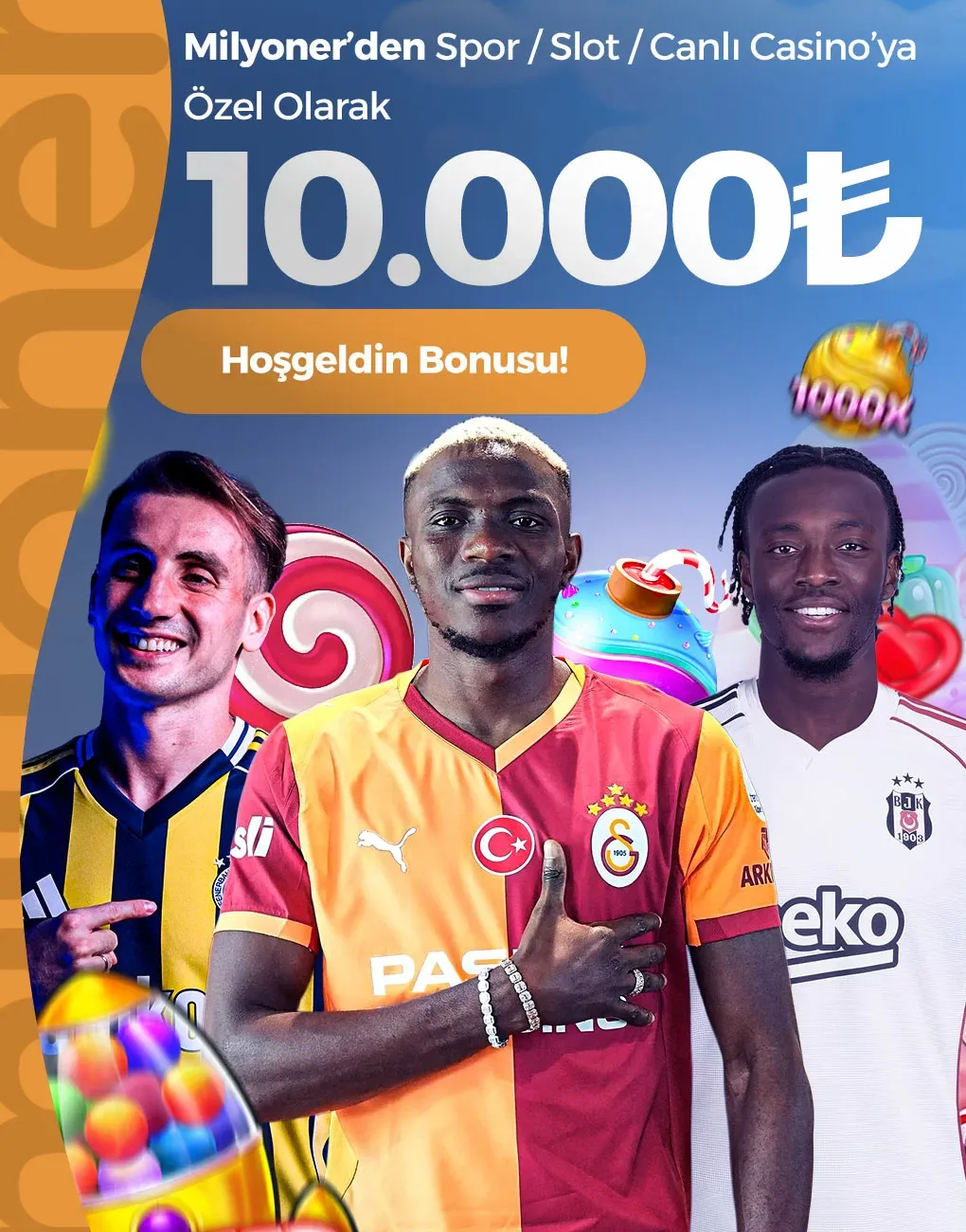 10.000 Tl’ye Kadar %100 Hoş Geldin Bonusu